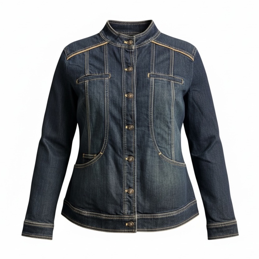 Coldwater Creek Slightly Whitewashed Denim Jacket Size 20